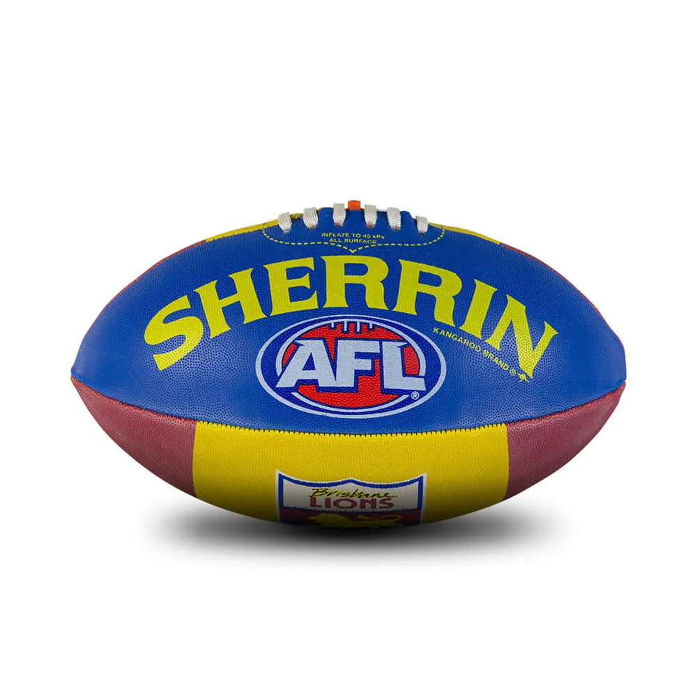 Sherrin Official AFL Synthetic Indigenous Football Size 5 Yellow