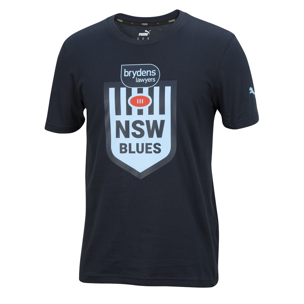 NSW Blues SOO NRL PUMA Mens Logo Tee | Navy