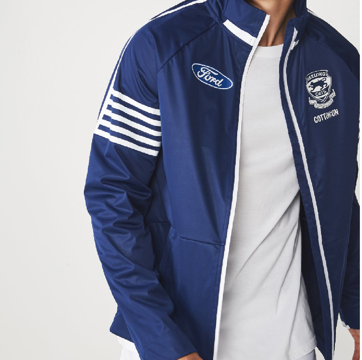 Geelong Cats AFL Cotton ON Mens Spray Jacket