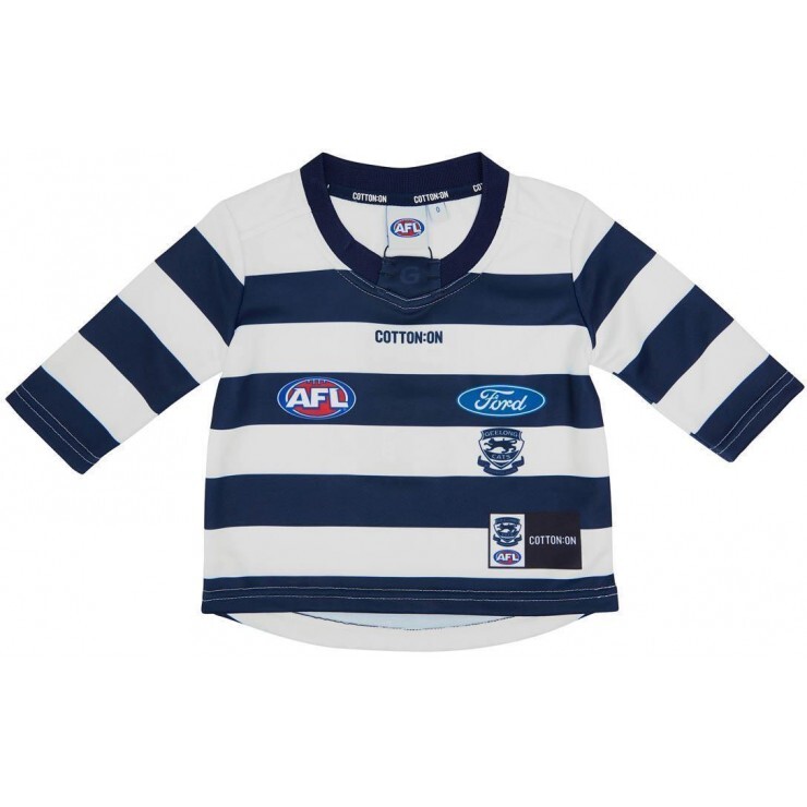 Geelong Cats AFL Cotton On Infant L/S Home Guernsey