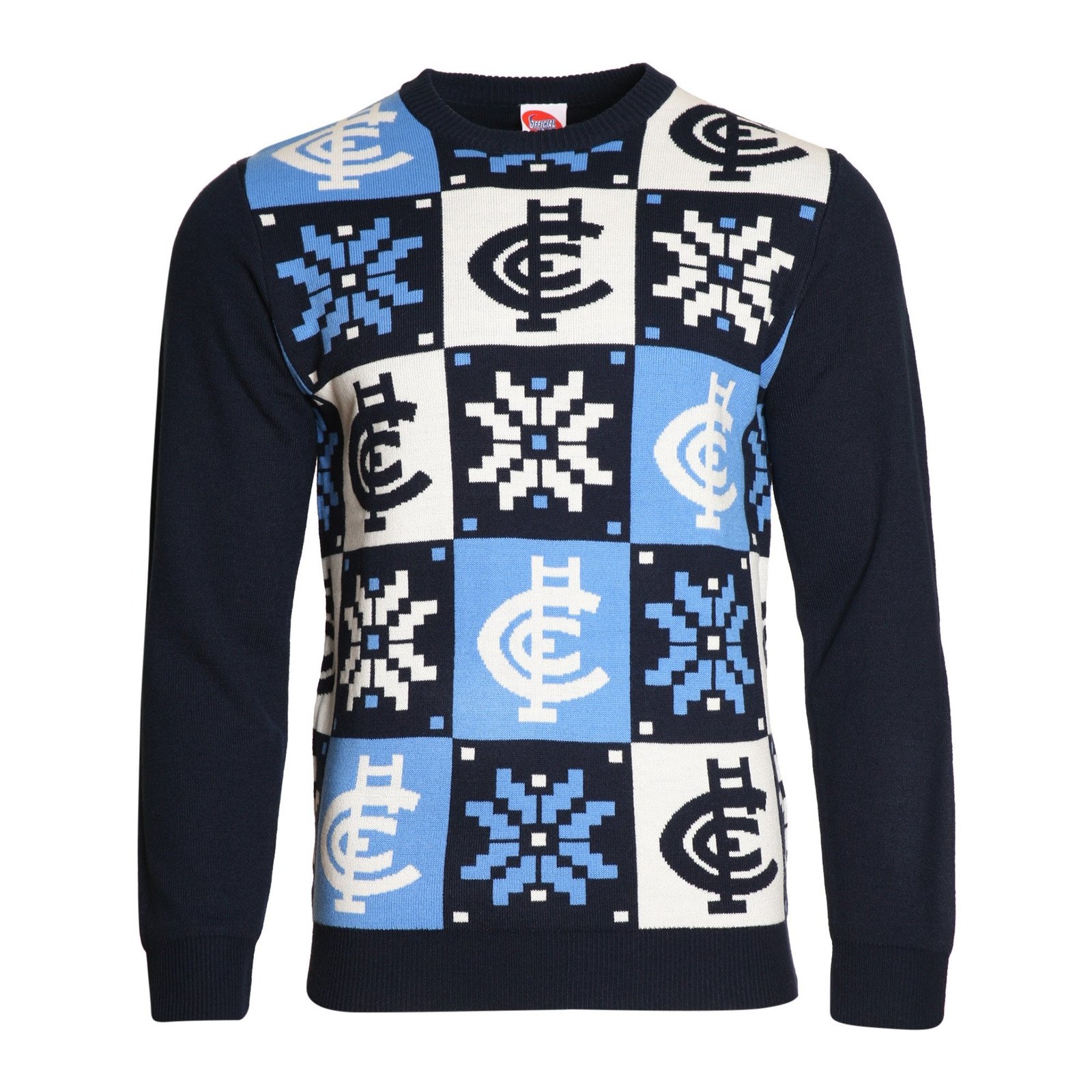 Carlton Blues Mens Ugly Sweater