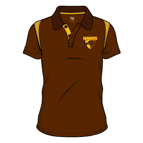 Hawthorn Hawks AFL SHD Mens Embroided Polo