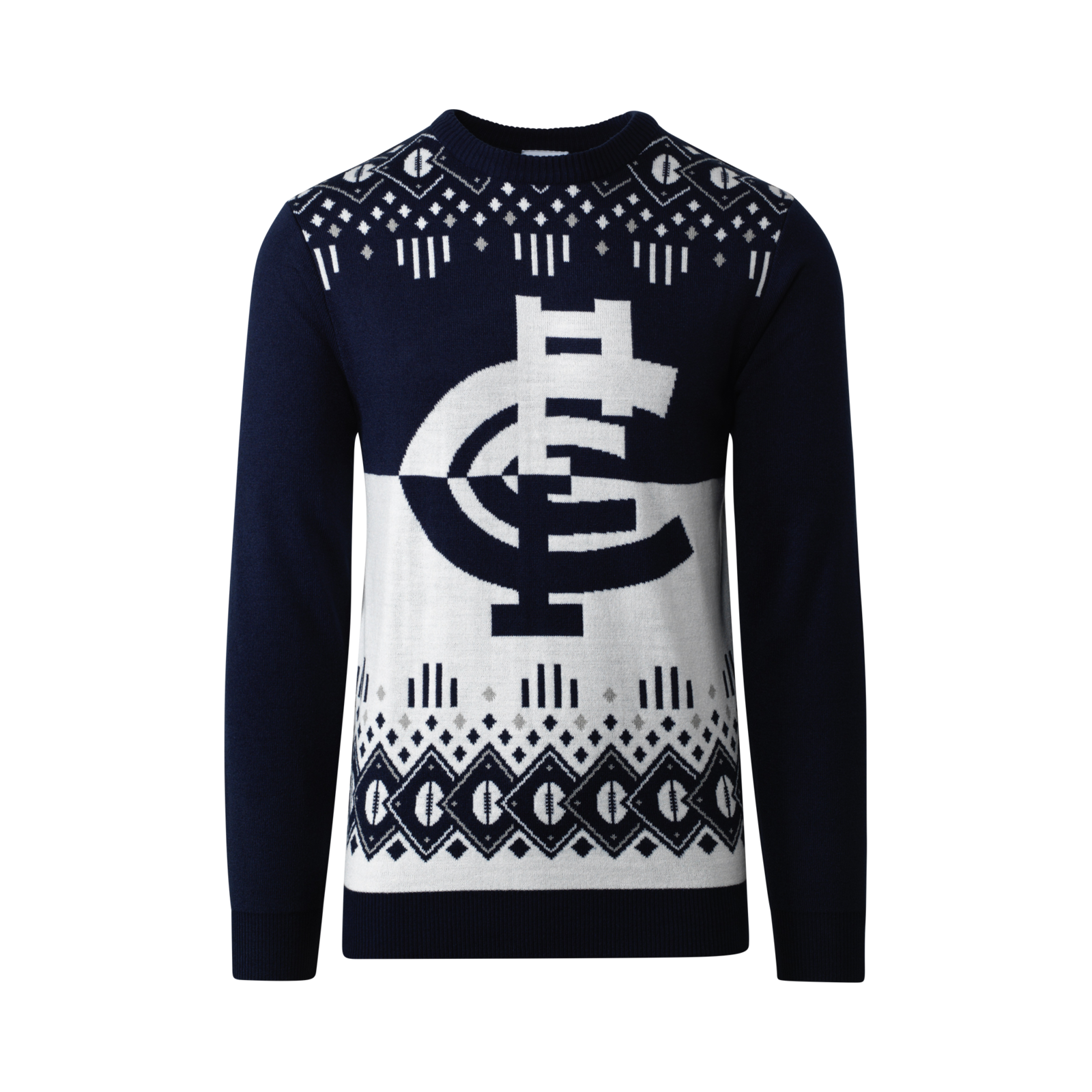 Carlton Blues Mens Ugly Christmas Sweater