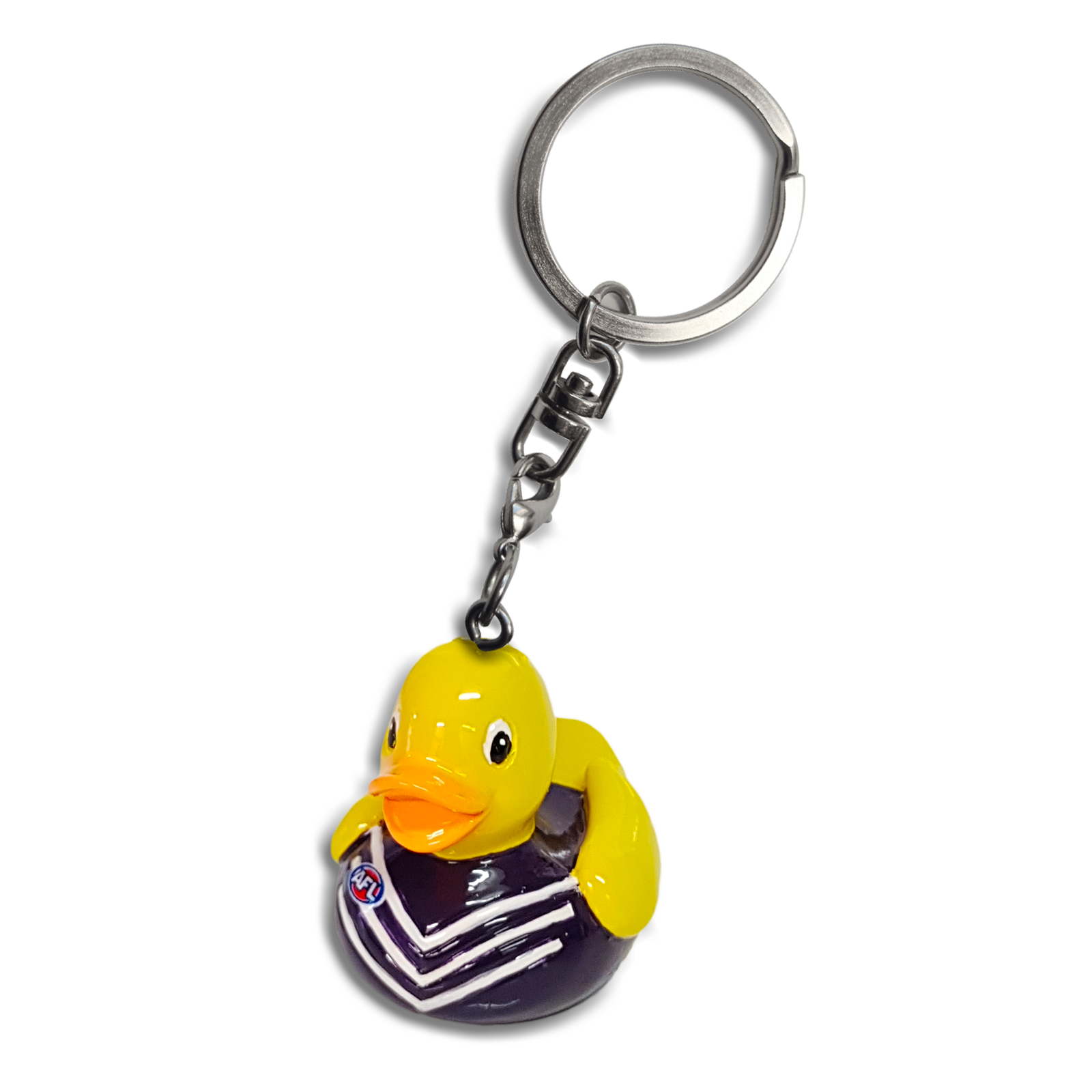 Rubber Duck Keyring Fremantle Dockers