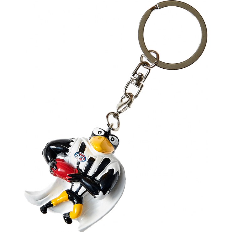 Collingwood Magpies AFL Mascot Keyring