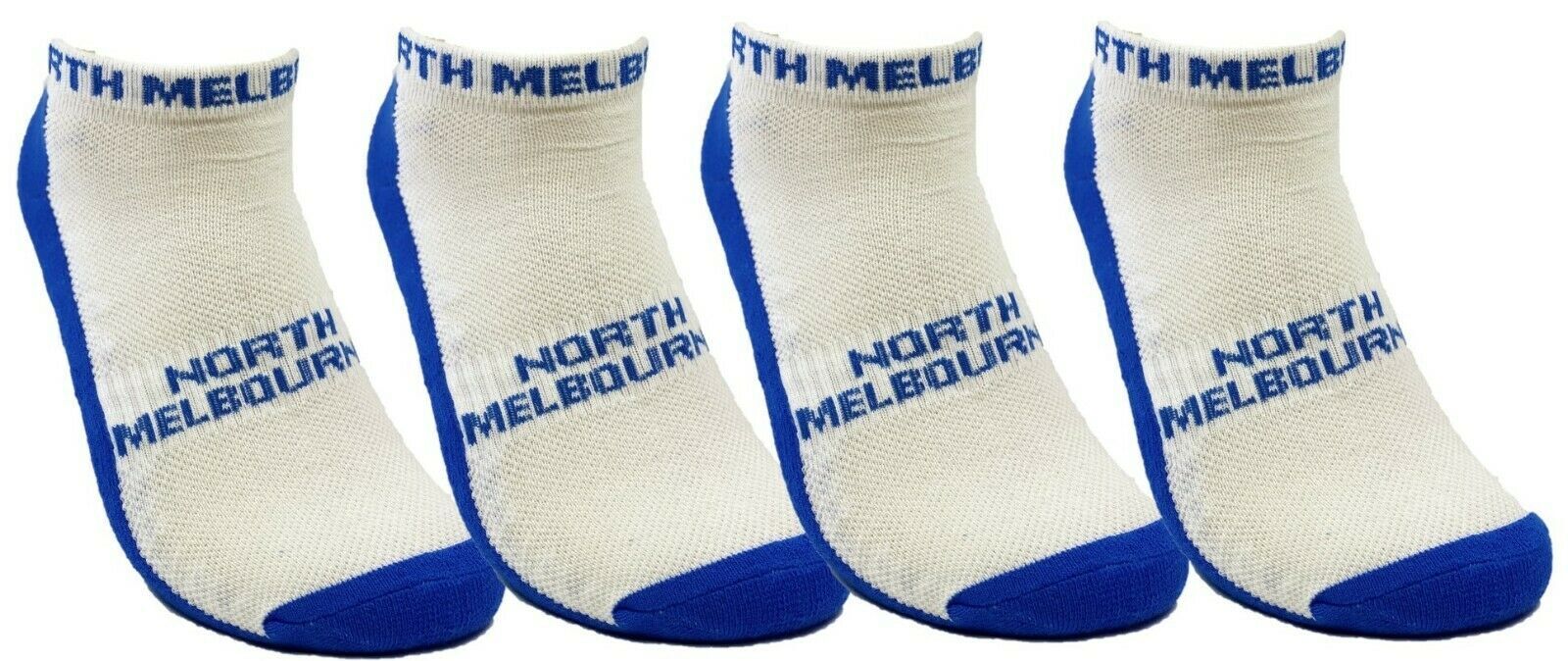 AFL 2pk ankle socks North Melbourne