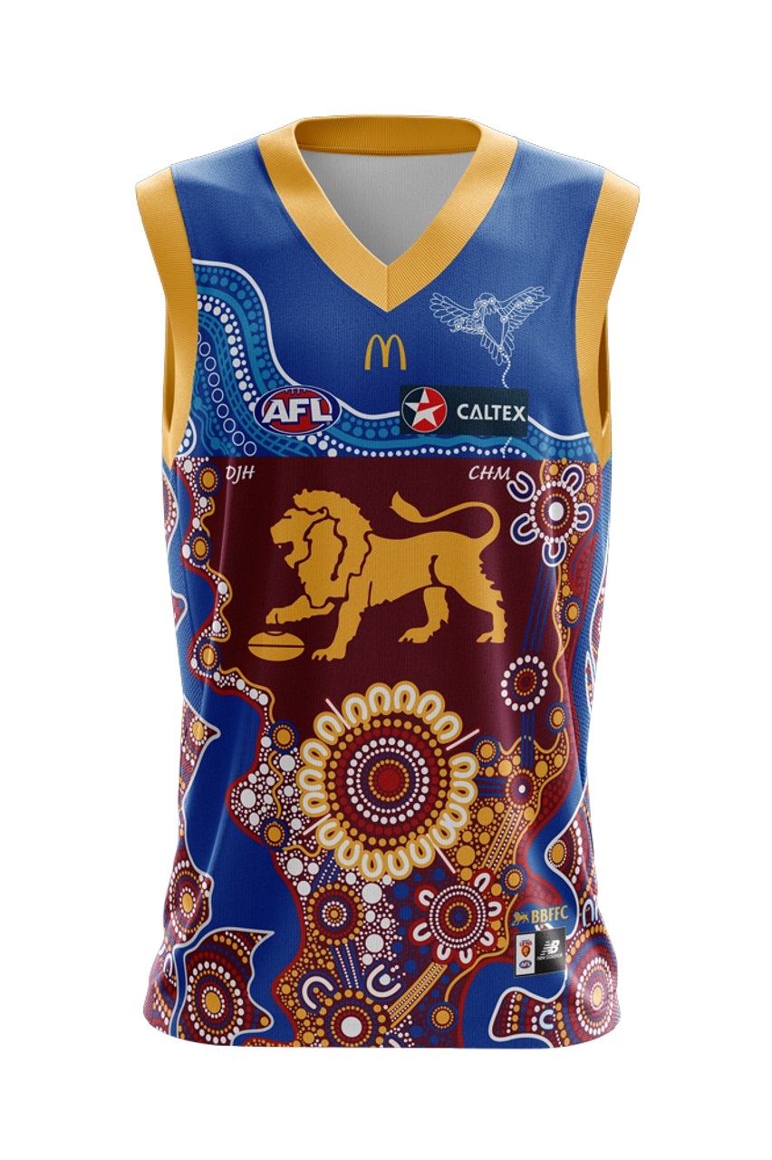 Brisbane lions shop indigenous jersey 2019