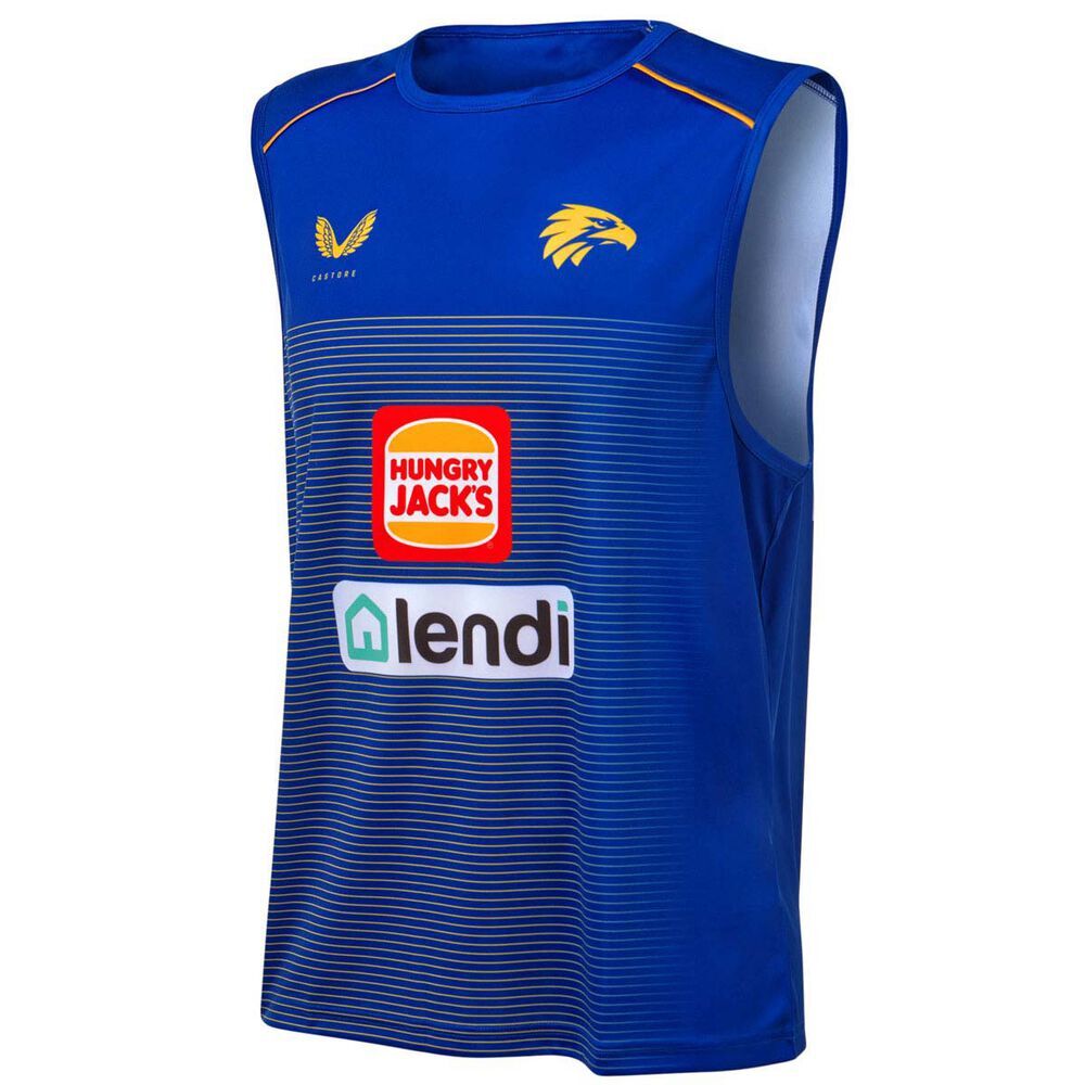 West Coast Eagles Castore Mens Training Singlet