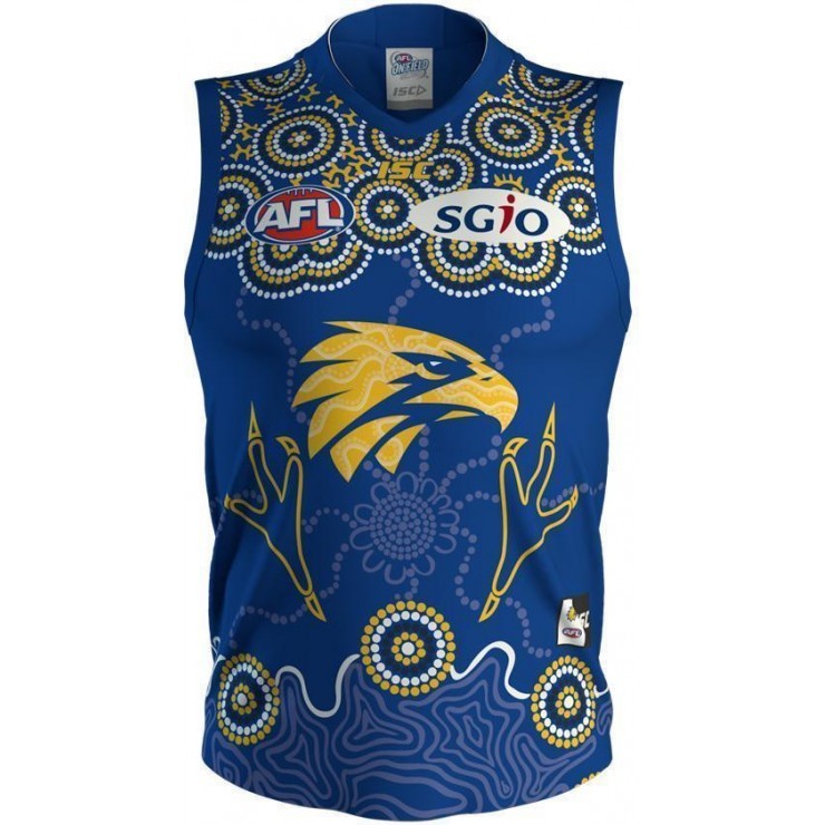 West Coast Eagles AFL ISC Indigenous Kids Guernsey