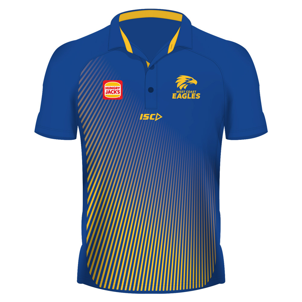 West Coast Eagles AFL 2019 ISC Royal Blue Players Training Shorts Size S-5XL! 