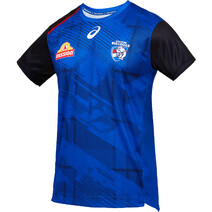 Western Bulldogs Asics AFL Mens Training Tee | Blue