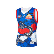 Western Bulldogs AFL ASICS Mens Dreamtime Guernsey
