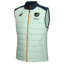 Wallabies ASICS Mens Puffer Vest | Mint
