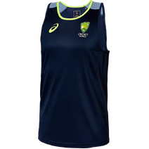 Cricket Australia ASICS Mens Training Singlet | Night Sky
