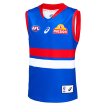 Western Bulldogs AFL ASICS Youth Home Guernsey | Blue