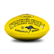 Sherrin Kangaroo Brand Poly Yellow Size 4