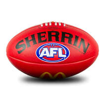 Sherrin Leather AFL Replica Training Ball Size 4 | RED | MCDONALDS