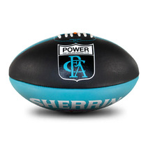 Port Adelaide Power  AFL SHERRIN Club Leather | Size 5