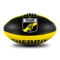 Richmond Tigers AFL SHERRIN Club Leather | Size 5
