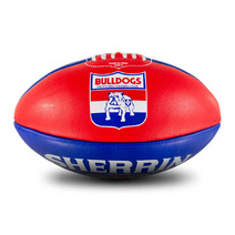 Western Bulldogs  AFL SHERRIN Club Leather | Size 5