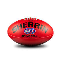 Sherrin Grass Surface Rising Star Size 5 - Red Leather