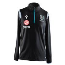 Port Adelaide Power AFL Macron Mens 1/4 Zip Performance Training Top