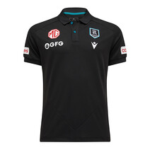 Port Adelaide Power 2025 AFL MACRON Mens Travel Polo