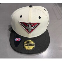 Essendon New Era 59Fifty White Chrome Cap