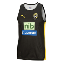 Richmond Tigers AFL PUMA Mens Training Singlet | Black