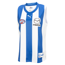 North Melbourne Kangaroos AFL PUMA Mens Replica Home Guernsey | Blue/ White