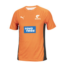 GWS Giants AFL PUMA Mens Training Tee | Orange-Grey