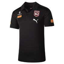 QLD Maroons NRL SOO PUMA Mens Polo | Black