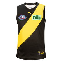 Richmond Tigers AFL PUMA Mens Replica Home Guernsey | Black