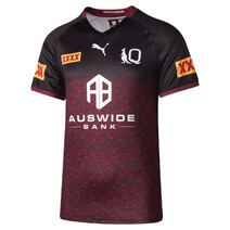 QLD Maroons SOO PUMA NRL Mens Captain's Run Jersey | Burgundy