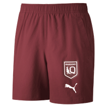 QLD Maroons SOO PUMA Youth Training Shorts | Burgundy