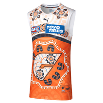 GWS Giants 2022 PUMA AFL Mens Indigenous Dreamtime Guernsey