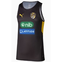 Richmond Tigers AFL PUMA Mens Training Singlet | Black