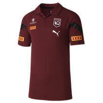 QLD Maroons SOO PUMA Mens Polo | Burgundy