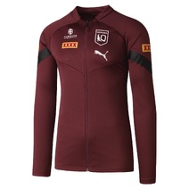 QLD Maroons SOO PUMA Mens FZ Jacket | Burgundy