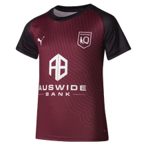 QLD Maroons SOO PUMA Youth Replica Training Tee| Burgundy