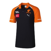 GWS Giants PUMA AFL Mens Team Polo | Anthracite Grey Orange