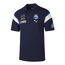 North Melbourne Kangaroos PUMA AFL Mens Team Polo | NAVY