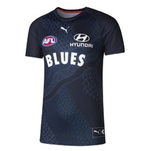 Carlton Blues PUMA AFL Mens Warm Up Top | Navy