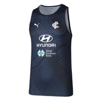 Carlton Blues PUMA AFL Mens Training Singlet | Navy