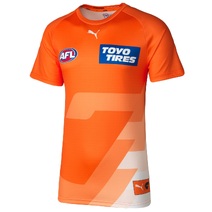 GWS Giants PUMA AFL Mens Warm Up Top |  Orange