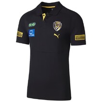 Richmond Tigers 2025 AFL PUMA Mens Team Polo | Black