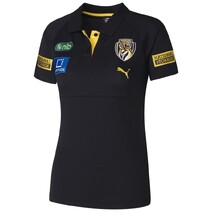 Richmond Tigers 2025 AFL PUMA Womens Team Polo | Black