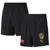 Richmond Tigers 2025 AFL PUMA Mens Training Shorts | Black