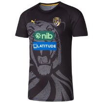 Richmond Tigers 2025 AFL PUMA Mens Training Tee | Black