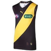 Richmond Tigers 2025 AFL PUMA Youth Home Guernsey | Black/ Yellow